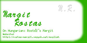 margit rostas business card